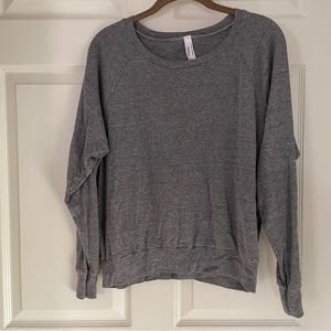 American Apparel grey long sleeve raglan tee